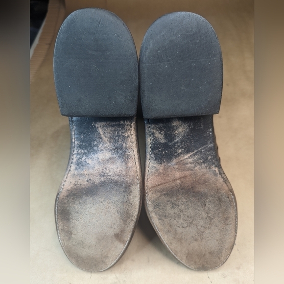 Lucchese Boots men's size 8D Exotic Genuine Black Ostrich Leg classic Western co - Picture 13 of 15